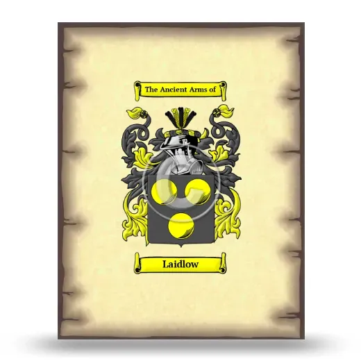 Laidlow Coat of Arms Print