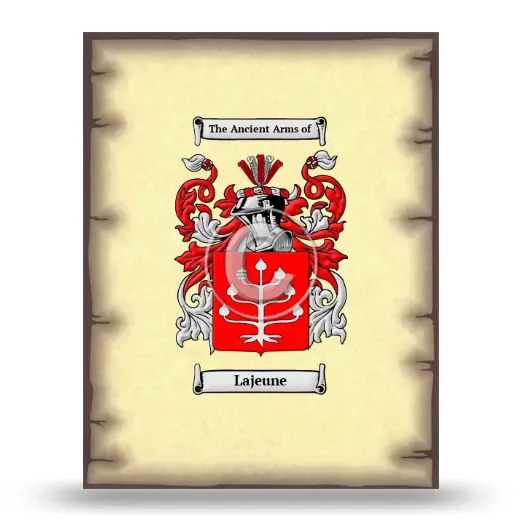 Lajeune Coat of Arms Print