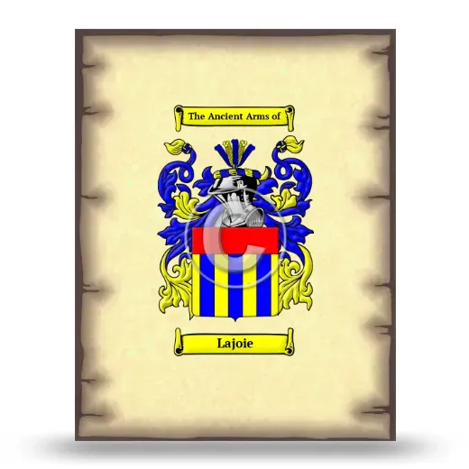 Lajoie Coat of Arms Print