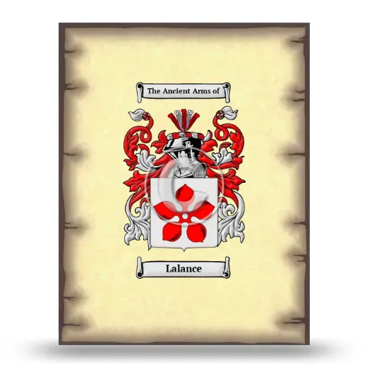 Lalance Coat of Arms Print