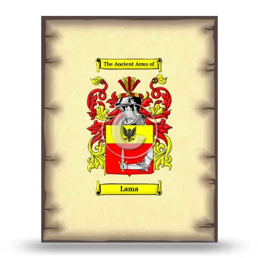 Lama Coat of Arms Print