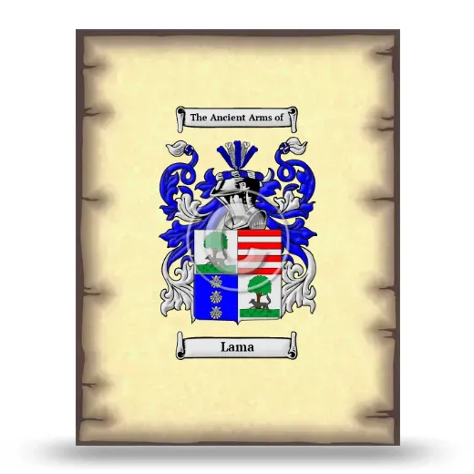 Lama Coat of Arms Print