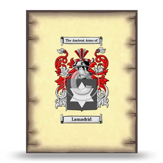 Lamadrid Coat of Arms Print