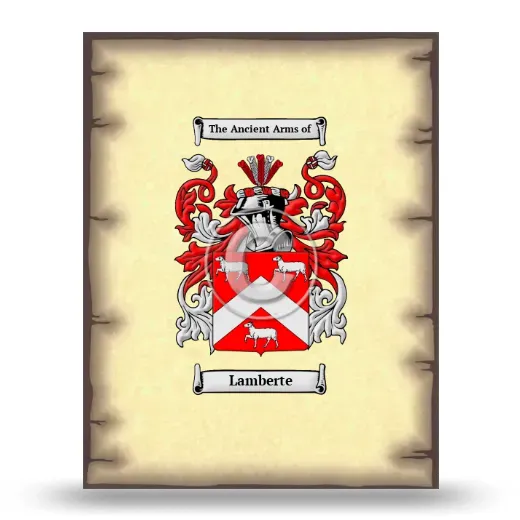 Lamberte Coat of Arms Print