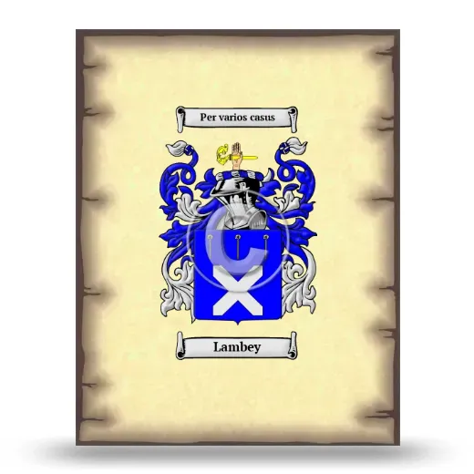 Lambey Coat of Arms Print