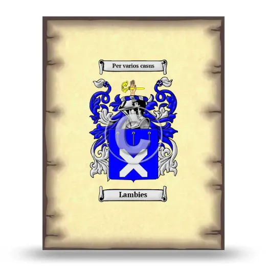 Lambies Coat of Arms Print