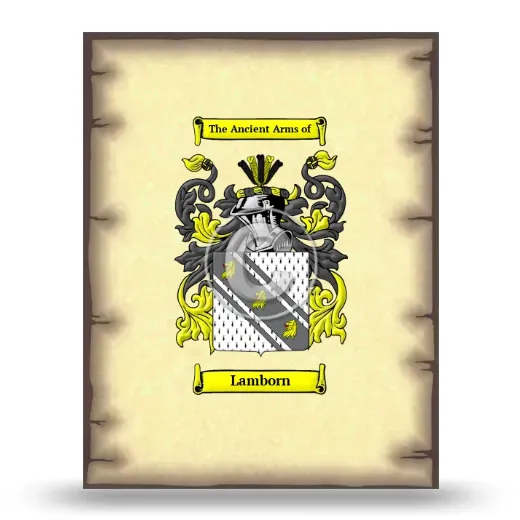 Lamborn Coat of Arms Print