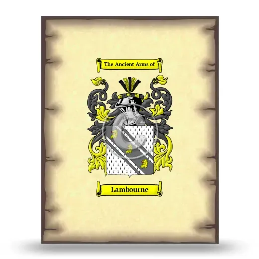 Lambourne Coat of Arms Print