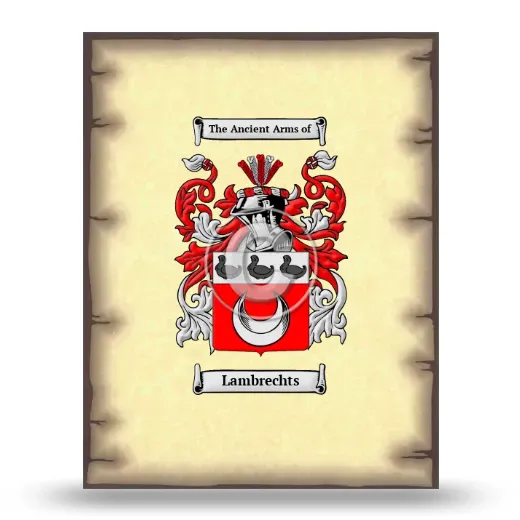 Lambrechts Coat of Arms Print