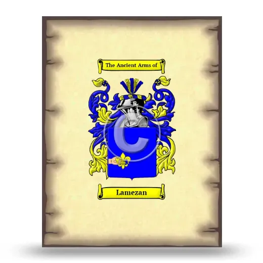 Lamezan Coat of Arms Print