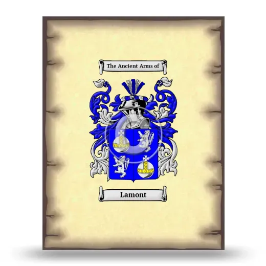 Lamont Coat of Arms Print