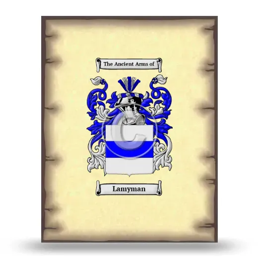 Lamyman Coat of Arms Print