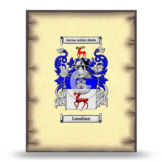 Lanahan Coat of Arms Print
