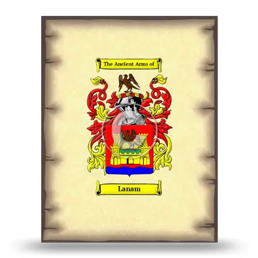 Lanam Coat of Arms Print
