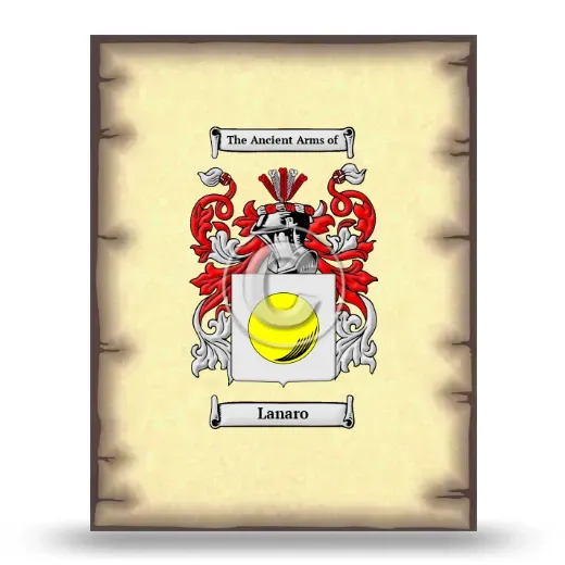 Lanaro Coat of Arms Print