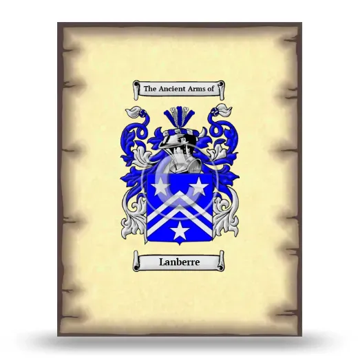 Lanberre Coat of Arms Print