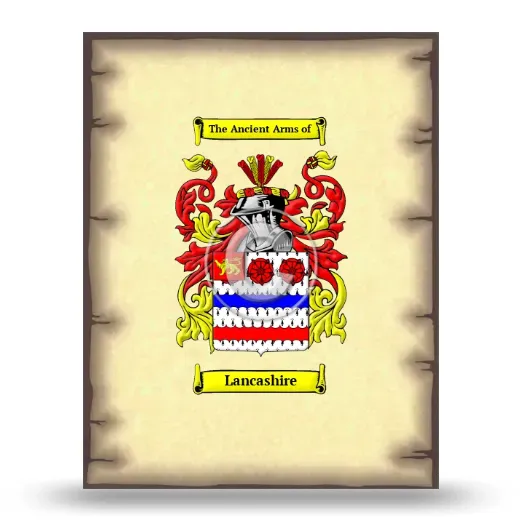 Lancashire Coat of Arms Print