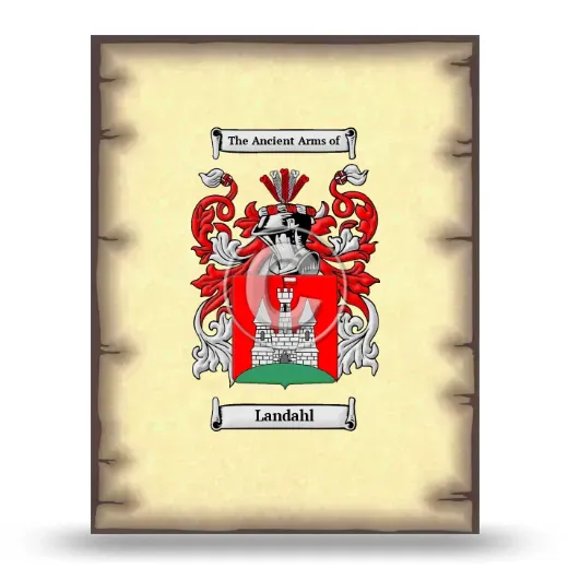 Landahl Coat of Arms Print