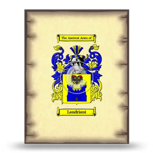 Landriani Coat of Arms Print