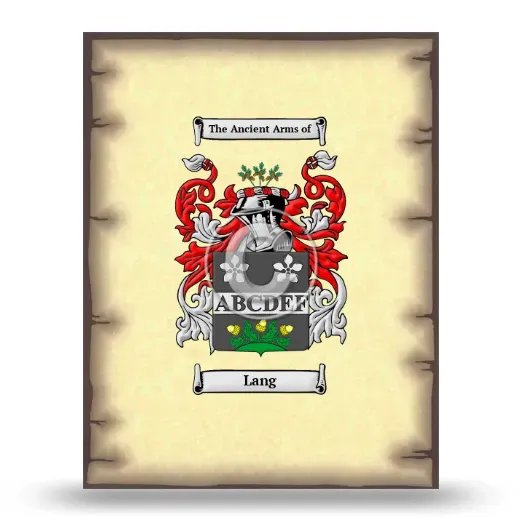 Lang Coat of Arms Print
