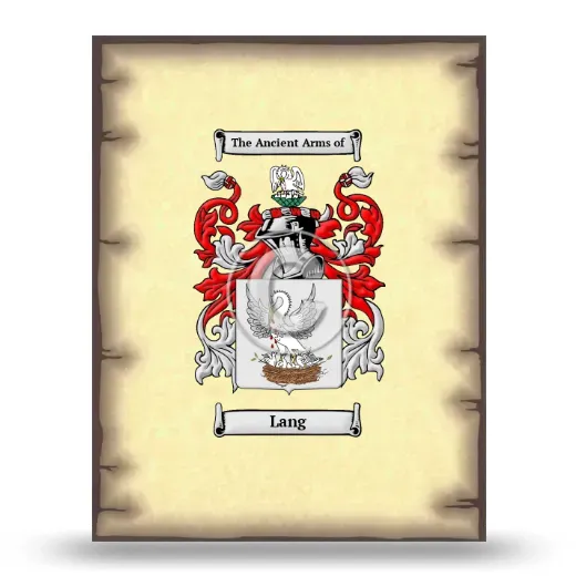 Lang Coat of Arms Print