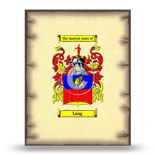 Lang Coat of Arms Print
