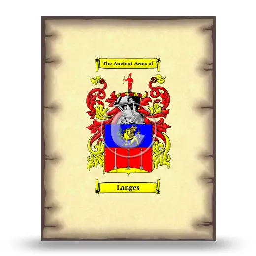 Langes Coat of Arms Print