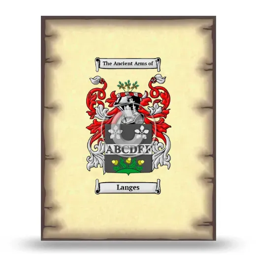 Langes Coat of Arms Print