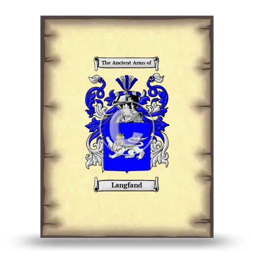 Langfand Coat of Arms Print