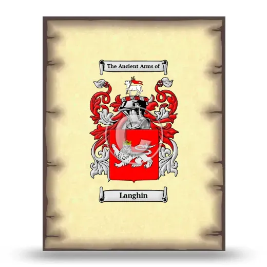 Langhin Coat of Arms Print