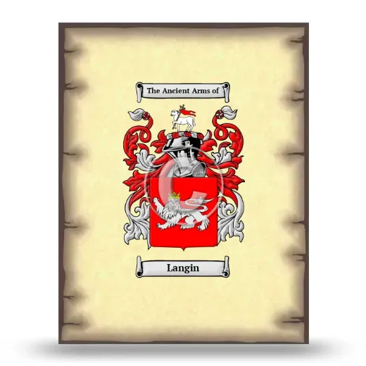 Langin Coat of Arms Print