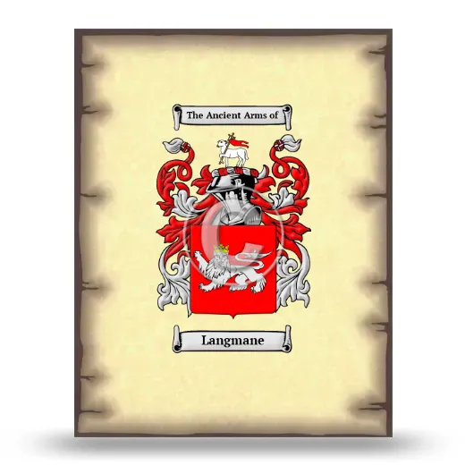 Langmane Coat of Arms Print