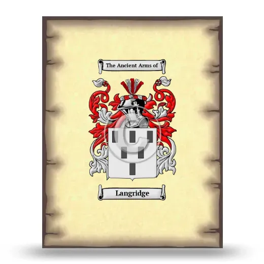 Langridge Coat of Arms Print