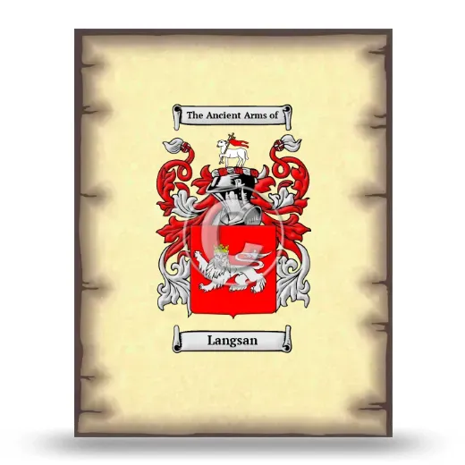 Langsan Coat of Arms Print