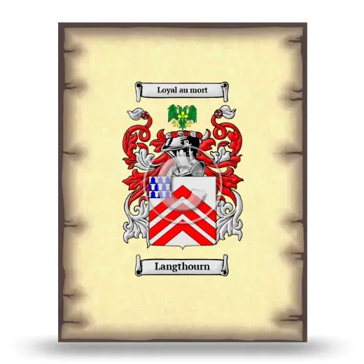 Langthourn Coat of Arms Print