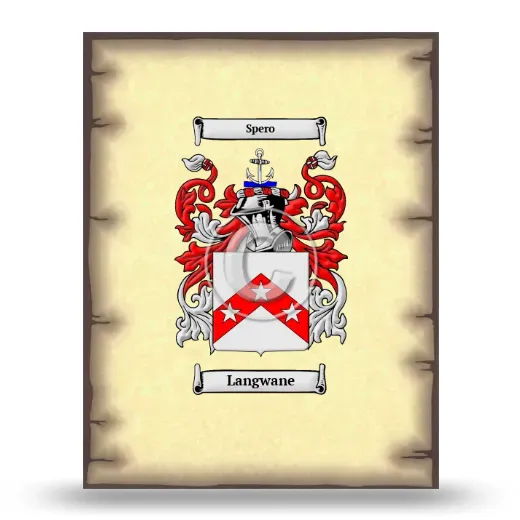 Langwane Coat of Arms Print