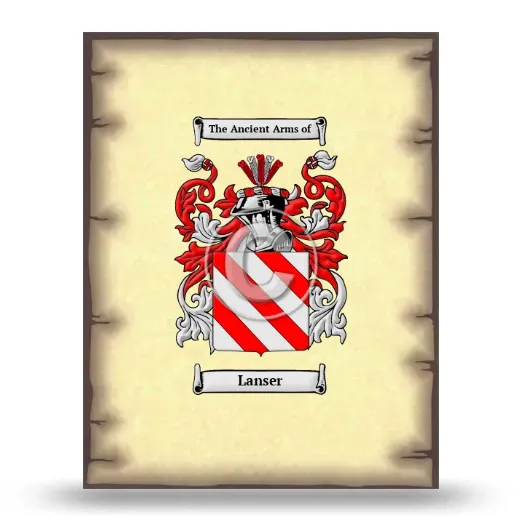 Lanser Coat of Arms Print
