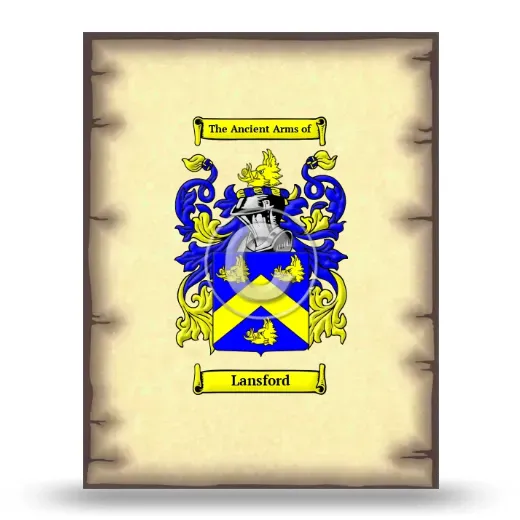 Lansford Coat of Arms Print