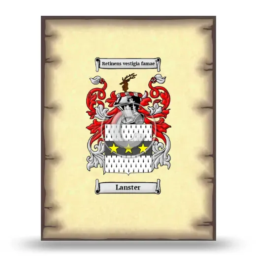 Lanster Coat of Arms Print