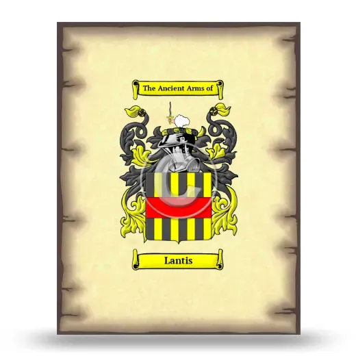 Lantis Coat of Arms Print
