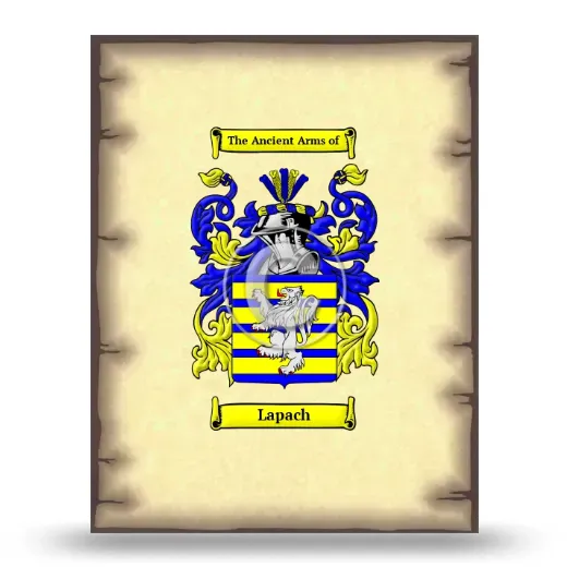 Lapach Coat of Arms Print