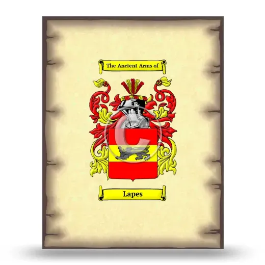 Lapes Coat of Arms Print