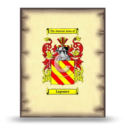 Laponce Coat of Arms Print