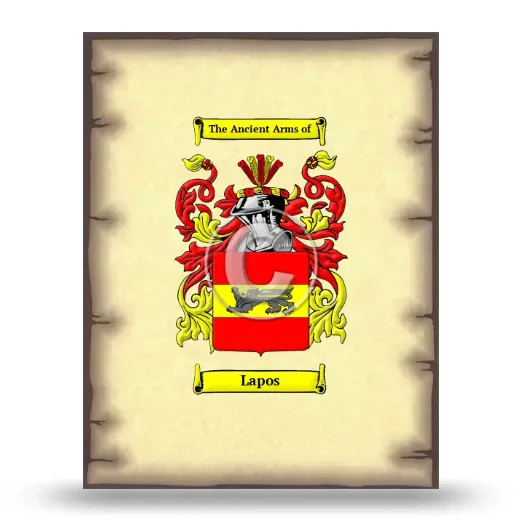 Lapos Coat of Arms Print
