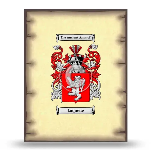 Laqueue Coat of Arms Print