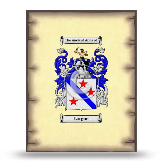 Largue Coat of Arms Print