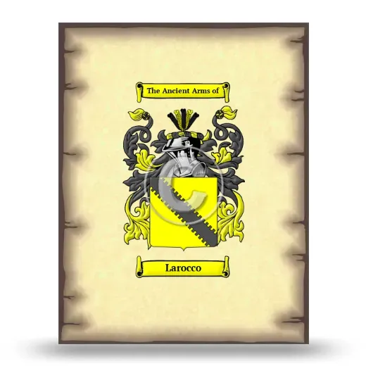Larocco Coat of Arms Print