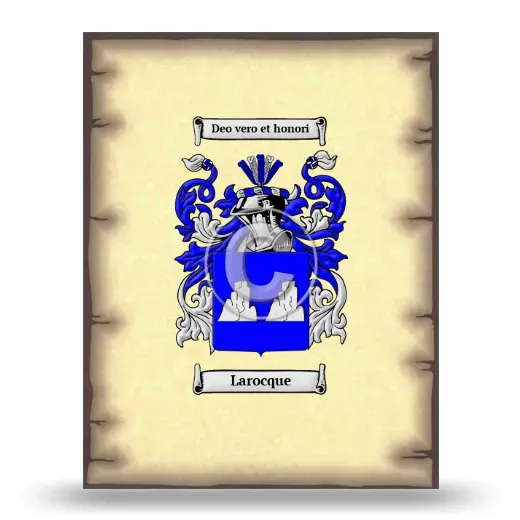 Larocque Coat of Arms Print