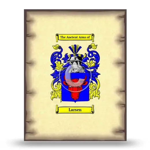 Larsen Coat of Arms Print