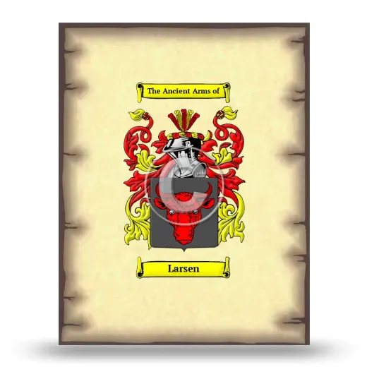 Larsen Coat of Arms Print